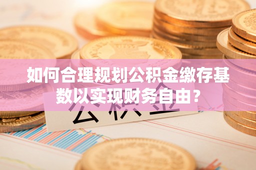 岐山如何合理规划公积金缴存基数以实现财务自由？
