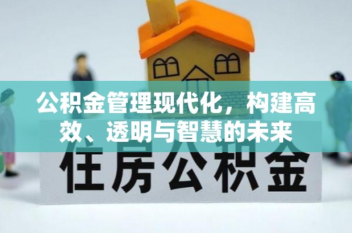 岐山公积金管理现代化，构建高效、透明与智慧的未来