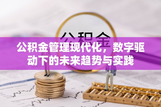 岐山公积金管理现代化，数字驱动下的未来趋势与实践