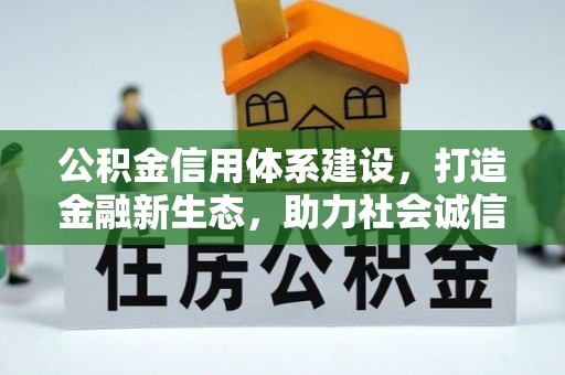 岐山公积金信用体系建设，打造金融新生态，助力社会诚信发展