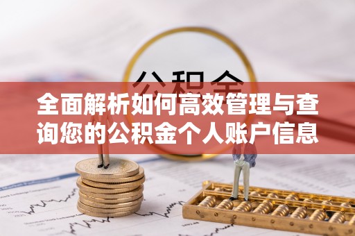 岐山全面解析如何高效管理与查询您的公积金个人账户信息