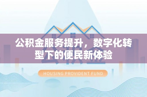 岐山公积金服务提升，数字化转型下的便民新体验