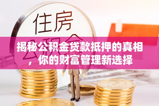 岐山揭秘公积金贷款抵押的真相，你的财富管理新选择
