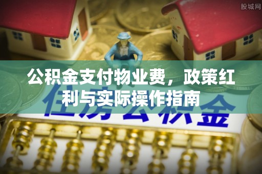岐山公积金支付物业费，政策红利与实际操作指南