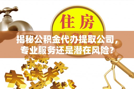 岐山揭秘公积金代办提取公司，专业服务还是潜在风险？