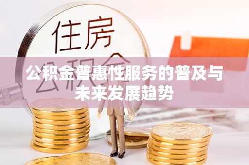 岐山公积金普惠性服务的普及与未来发展趋势